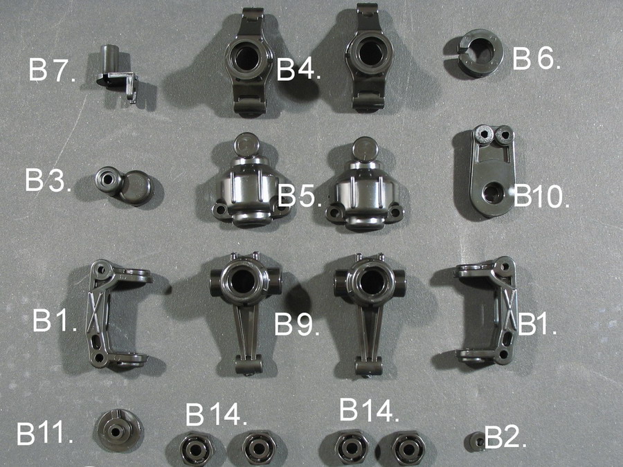 onderdelen voor HBX auto's, Set B, HBX1102