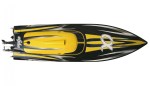 Radiografische boot ALPHA 1060mm 4-6S yellow "ALPHA Flame Scheme"