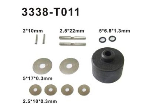 3338-T011,  onderdelen Haiboxing Xmissile, rc auto onderdelen