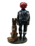 Brandweerman met speurhond - figuur brandweer modelbouw