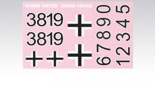 Stickervel voor de Panzer Panther (alte Version)