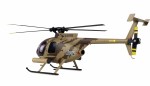 AFX MD500E militaire borstelloze 4-kanaals 325mm helikopter 6G RTF zandkleurige camouflage